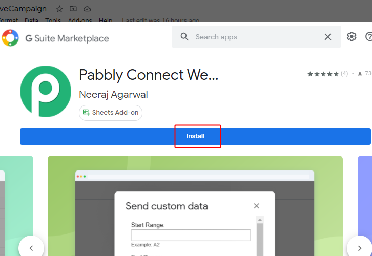 Install Pabbly Connect Webhook Add-on