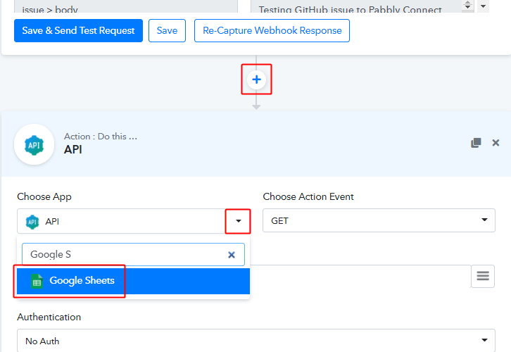 Integrate Google Sheets