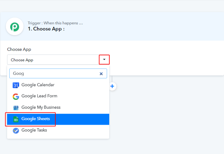 Integrate Google Sheets