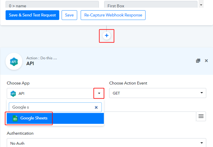 Integrate Google Sheets App