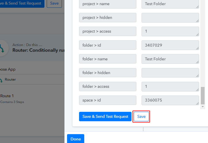 Save ClickUp Action API Response