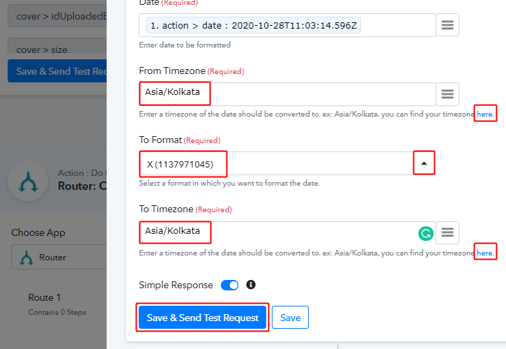 Select Date Time Format