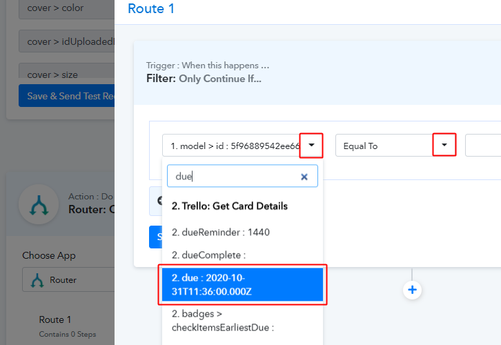 Set Router Condition