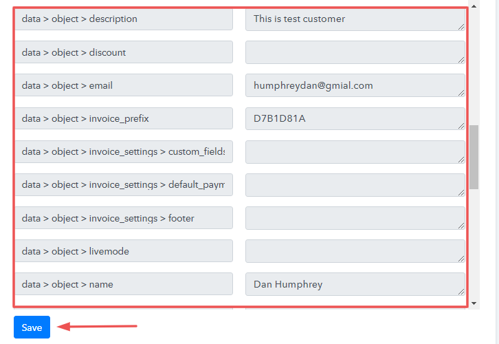 Test the Response in Pabbly Connect Dashboard