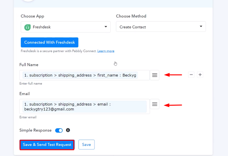 Map the Details Freshdesk