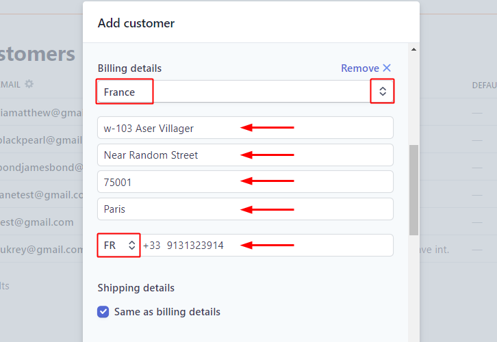 Add Billing Details for Stripe to Gist