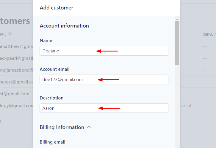 Add Customer Details for Stripe to Autopilot