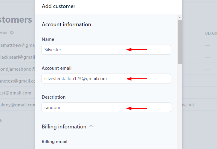 Add Customer Information for Stripe to Demio