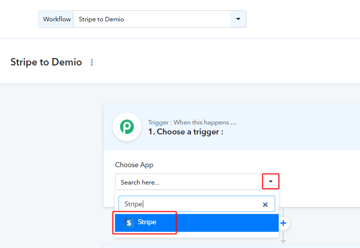 Integrate Stripe for Stripe to Demio