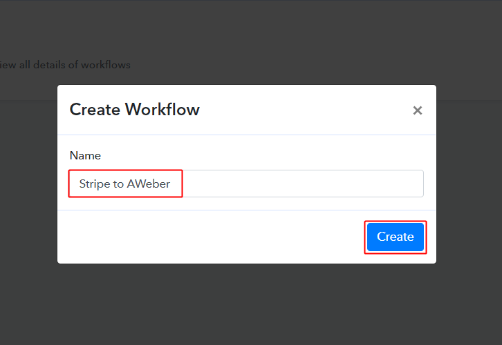 Stripe to AWeber Workflow