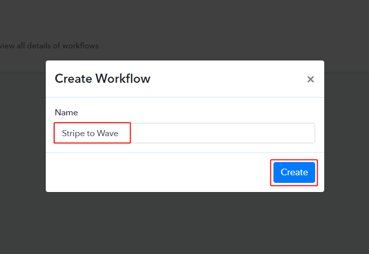 Stripe to Wave Workflow