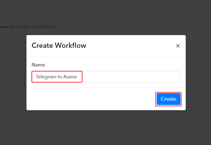 Telegram to Asana Workflow