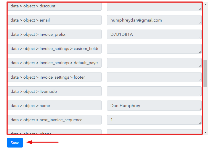 Test the Response in Pabbly Connect Dashboard