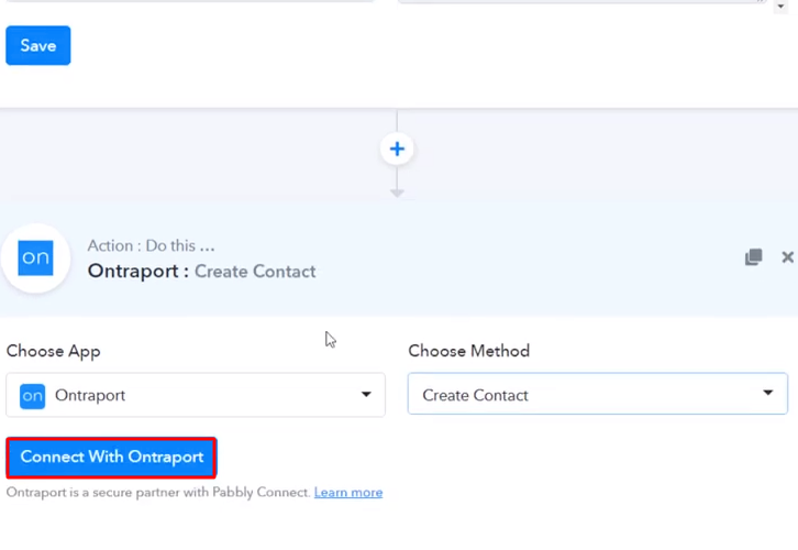 Click Connect Ontraport