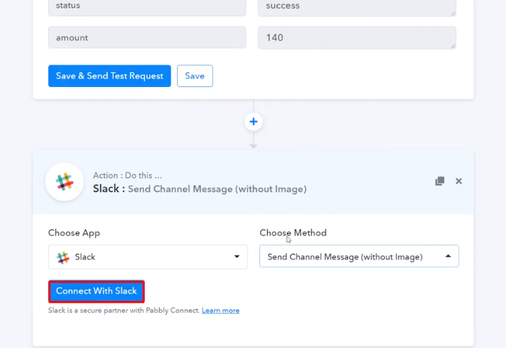 Click Connect Slack