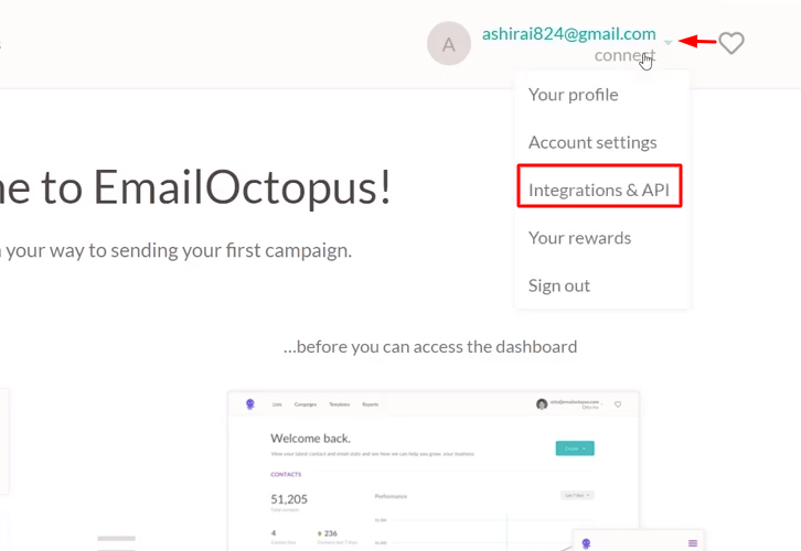 Click Integration EmailOctopus