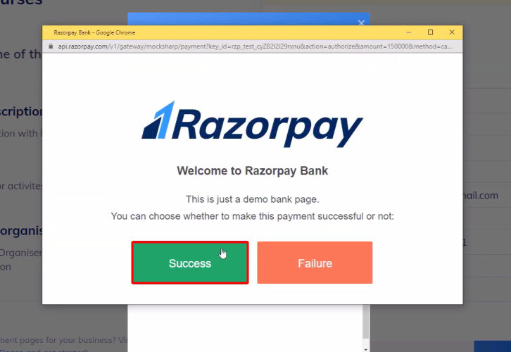 Click Success Razorpay