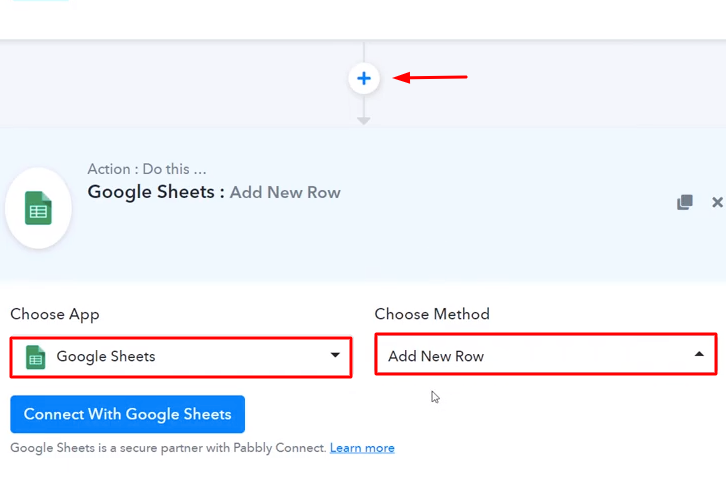 Select Google Sheets