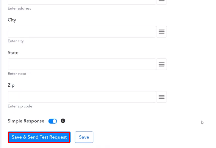 Send Test Request HubSpot
