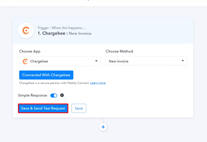 Send Test Request Chargebee