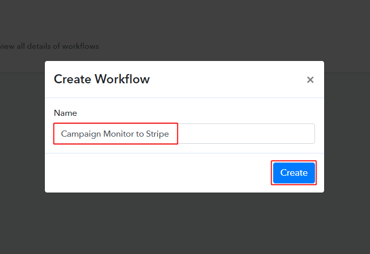 Campaign Monitor to Stripe Workflow