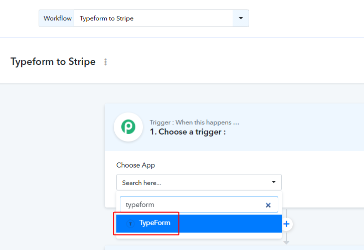 Integrate Typeform for Typeform to Stripe