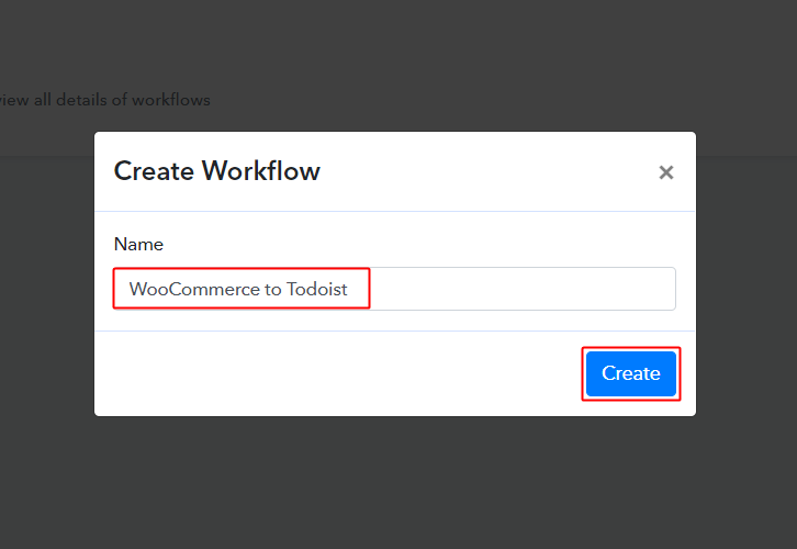 Woocommerce to Todoist Workflow