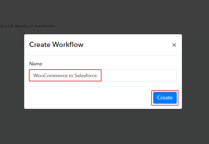 WooCommerce to Salesforce Workflow