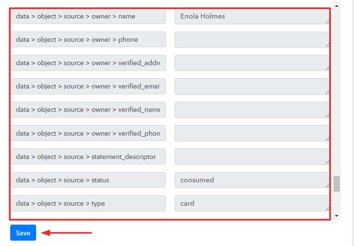 Test the Response in Pabbly Connect Dashboard