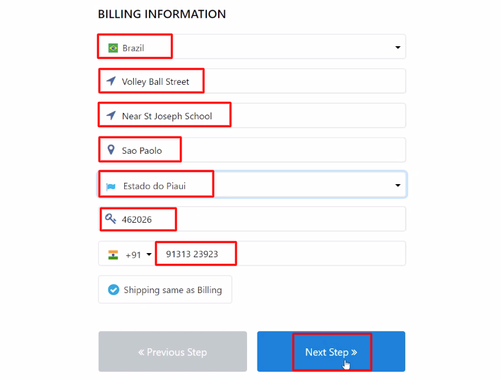 Add Billing Info