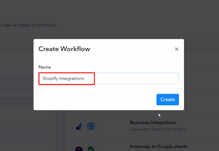 Workflow for Shopify with Mailjet Integration