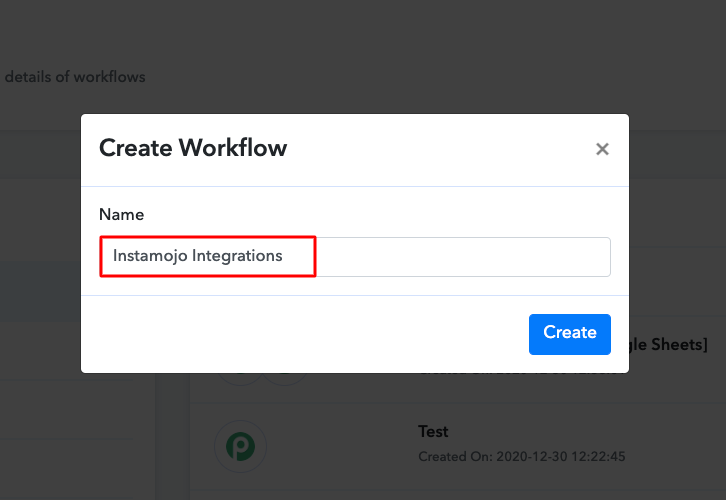 Name the Workflow