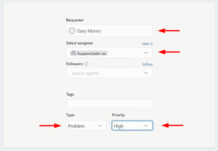 Add Requester and Assignee