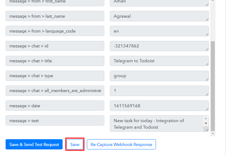 Check and Save API Response