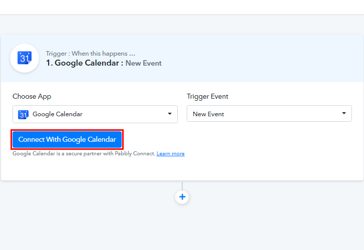 Connect with Google Calendar