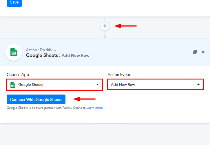 Integrate Google Sheets