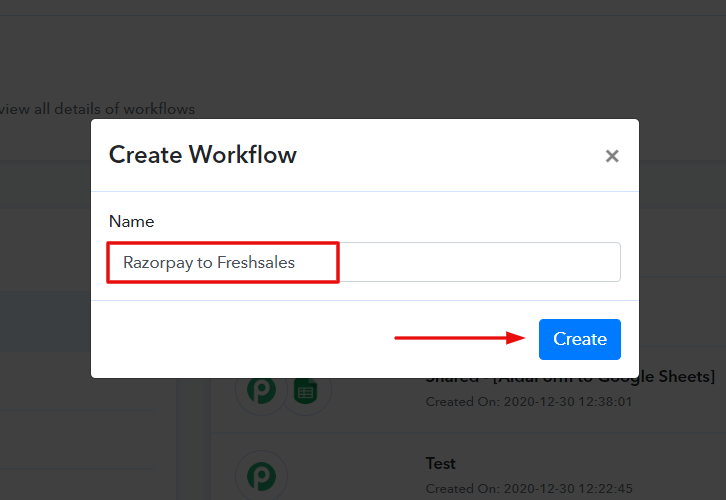 Name the Workflow