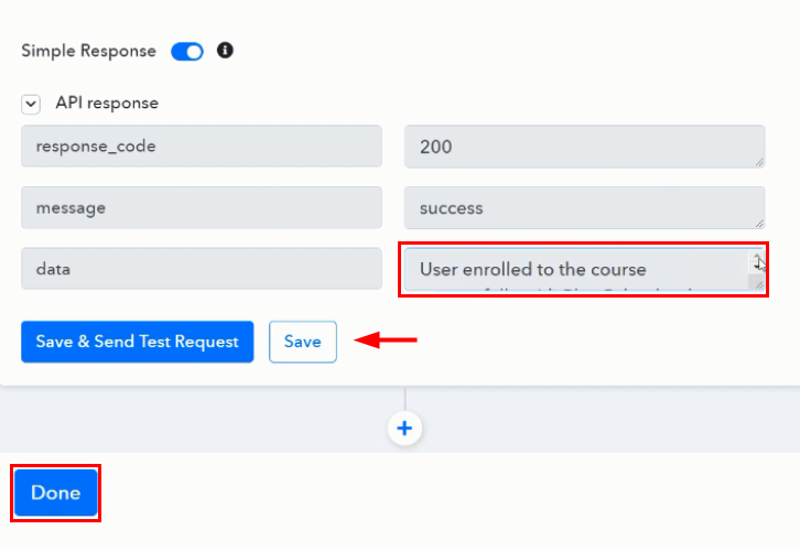 Save API Response