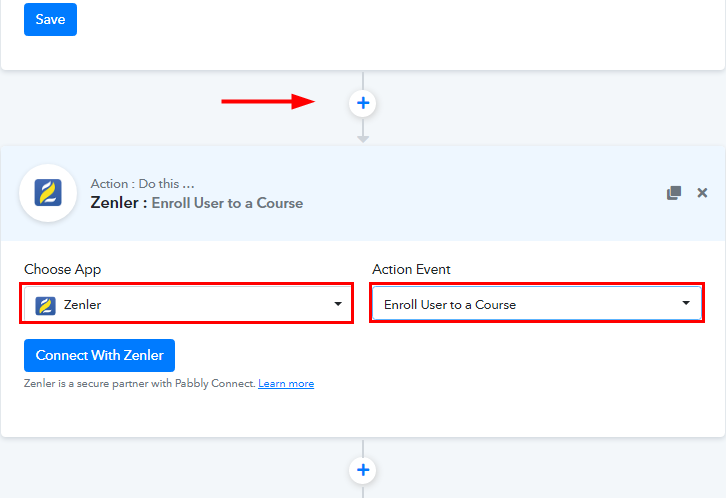 Select Zenler to Assign Course