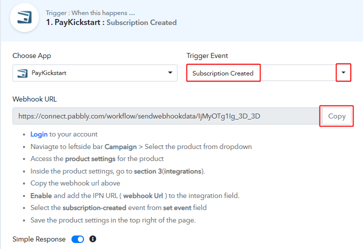 select_method_and_copy_webhook_url_for_paykickstart_to_hubspot