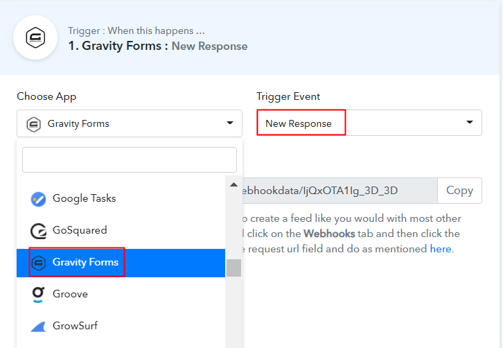 Select Gravity Forms