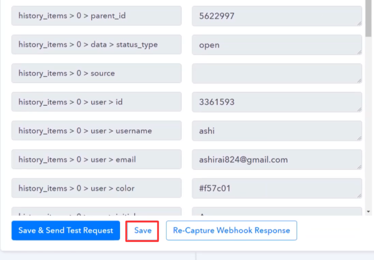 Test the Response in Pabbly Connect Dashboard