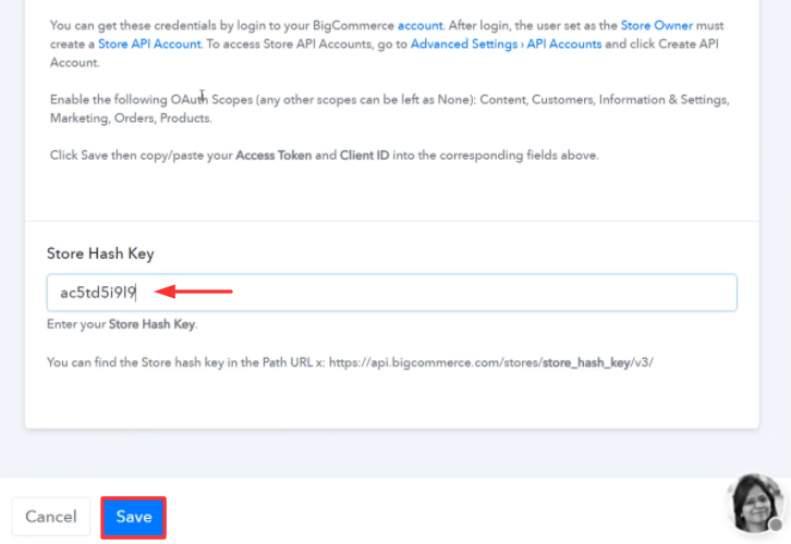 Paste the API Keys