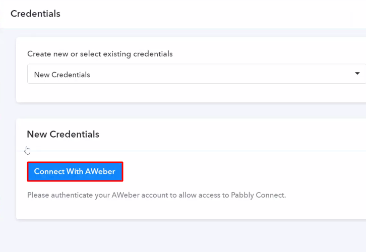 Authorize Application Aweber