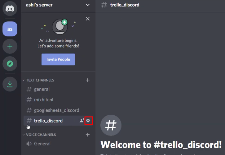 Click Channel Settings Discord