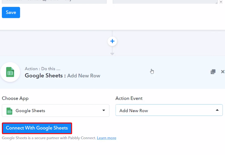Connect with Google Sheets