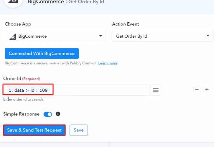 Map the Order ID BigCommerce