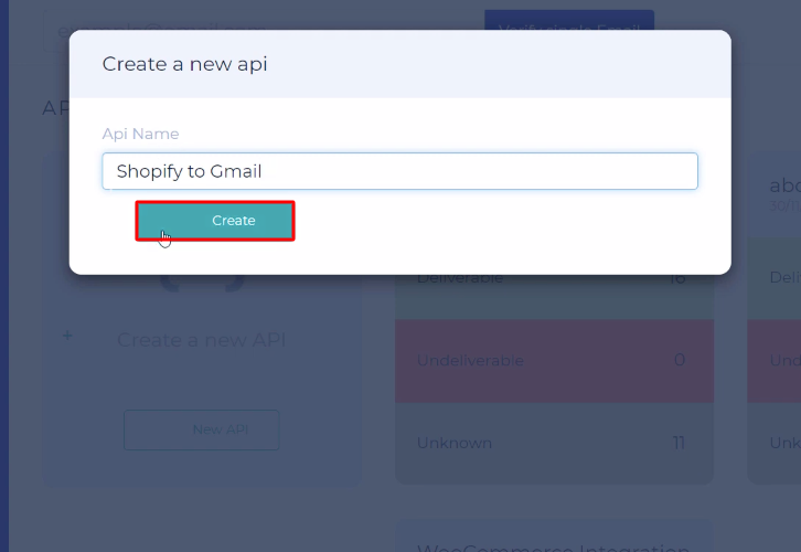Name the API EmailListVerify