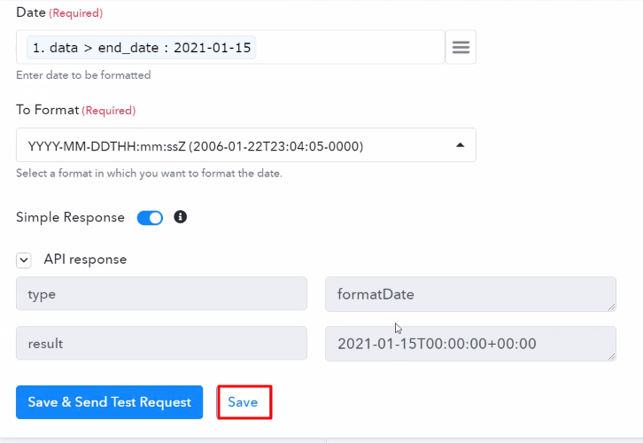 Save the API Response Time Formatter