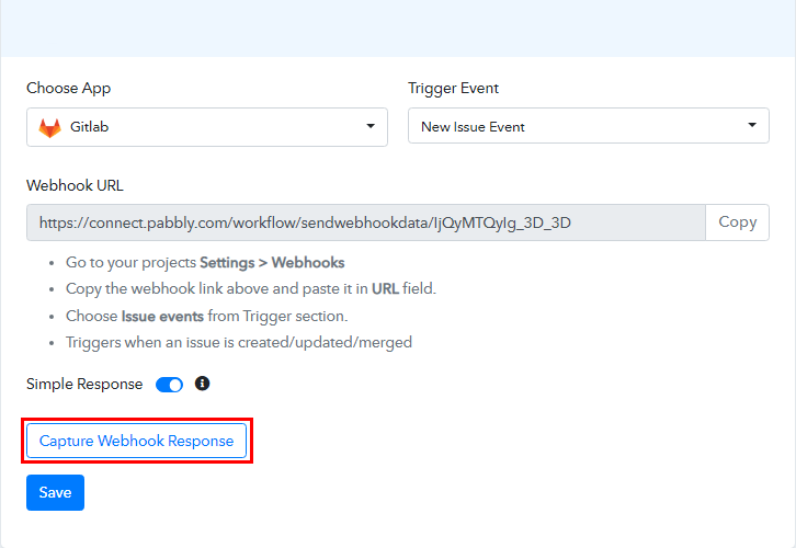 Capture Webhook Response for GitLab to ClickUp Integrations